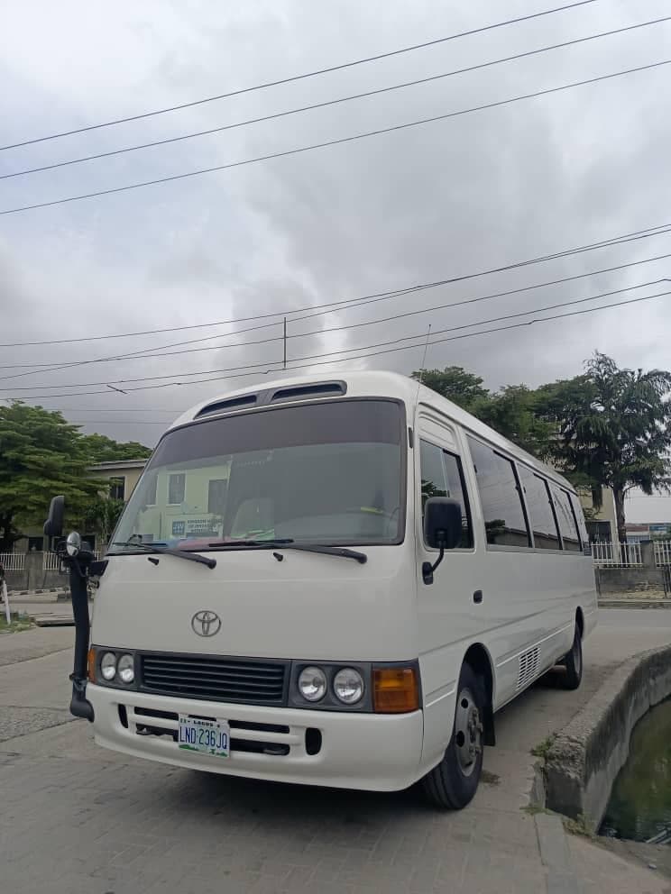 2018 Toyota Coaster available for hire in Lagos